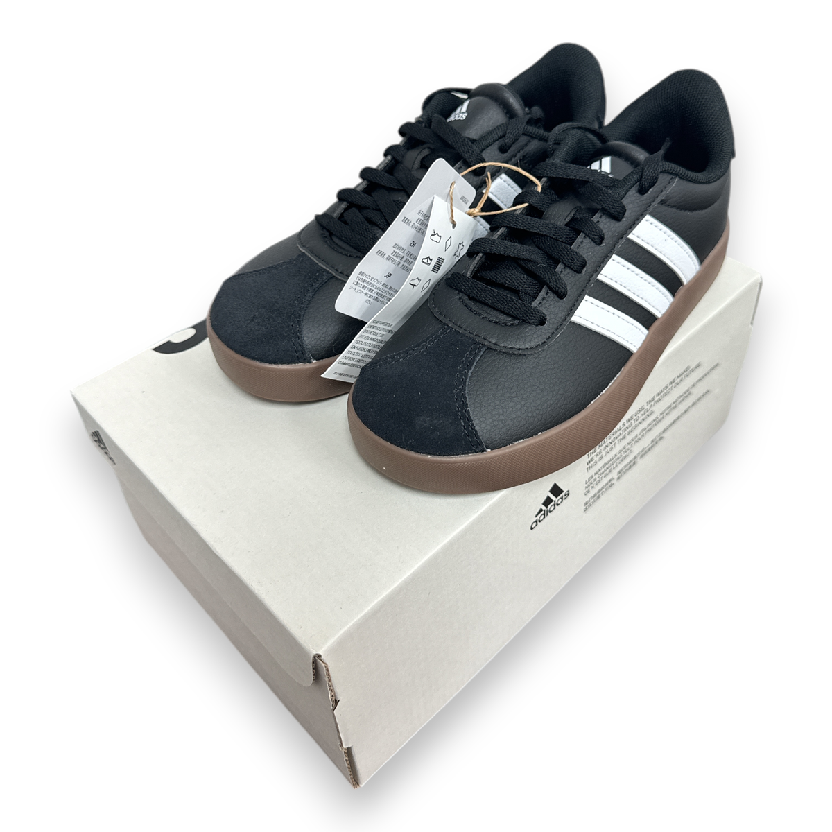 adidas gazelle silver green womens adidas VL Court 3.0 - Kids 12.0 / Black/White/Gum main image 0