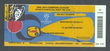 FINAL 1999 -- Manchester United v Bayern Munich -- Champions League -- Ticket