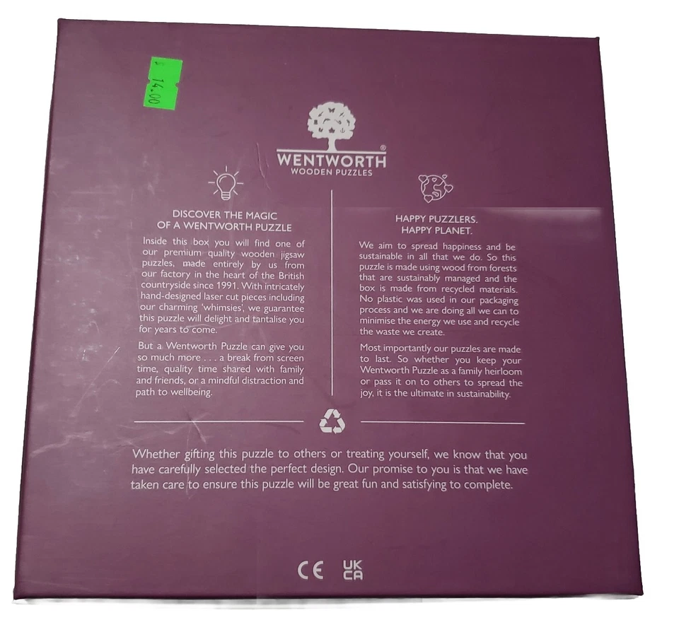 Quebra-cabeça de madeira raro HTF Wentworth 250 peças platina jubileu rainha Elizabeth II MUITO BOM ESTADO - Imagem 3 de 4