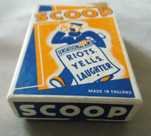 SCOOP GIOCO DI CARTE VINTAGE STOP PRESS, URLA E RISATE MADE IN ENGLAND - Foto 2 di 19