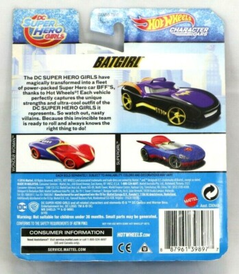 DC Superhero Girls BATGIRL Hot Wheels Character Car ages 3+ Toy