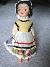 Vintage 1965 Worlds Fair Pressman Walt Disney It's a Small World Doll 8"