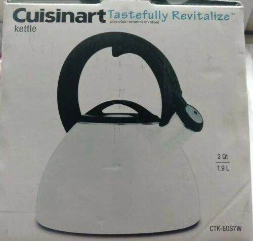 Hervidor de agua silbido Cuisinart Esmalte Té y Teteras