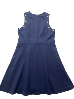 White House Black Market Womens Dress Size 16 Navy Gold Button Cocktail Carrier | eBay White House Black Market Womens Dress Size 16 Navy Gold Button Cocktail Carrier | eBay