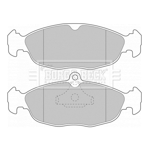 Kit Pastiglie Freno Borg & Beck BBP1854 - Set 4 Pastiglie Con Spessori E Indicatori Usura - Omologate R90 - Adatte Per Anteriore O Posteriore