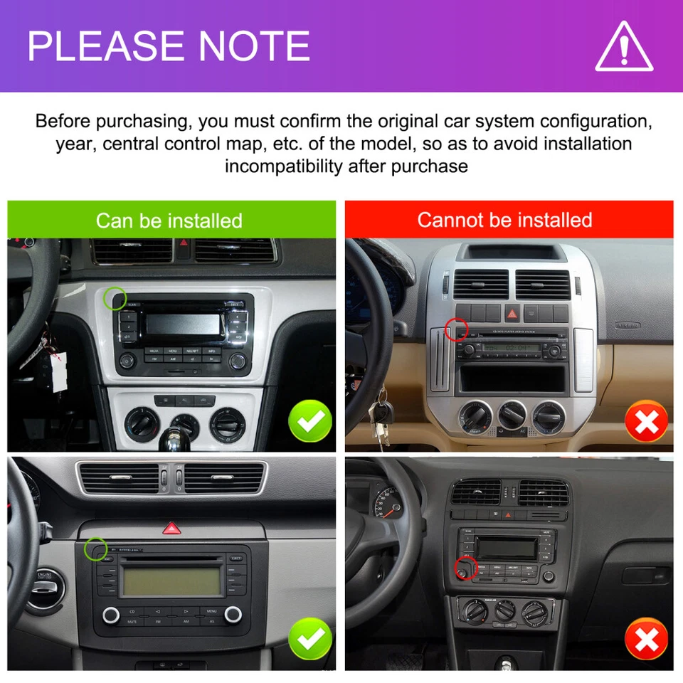 6+128GB Android15 Carplay Autoradio GPS Wifi für VW GOLF 5 6 Passat Touran Polo - Bild 3 von 4