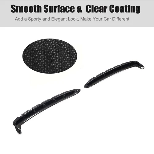 Carbon Fiber Side Fender Air Vent Trim Cover For Mustang Shelby GT350 19UP - Picture 6 of 12