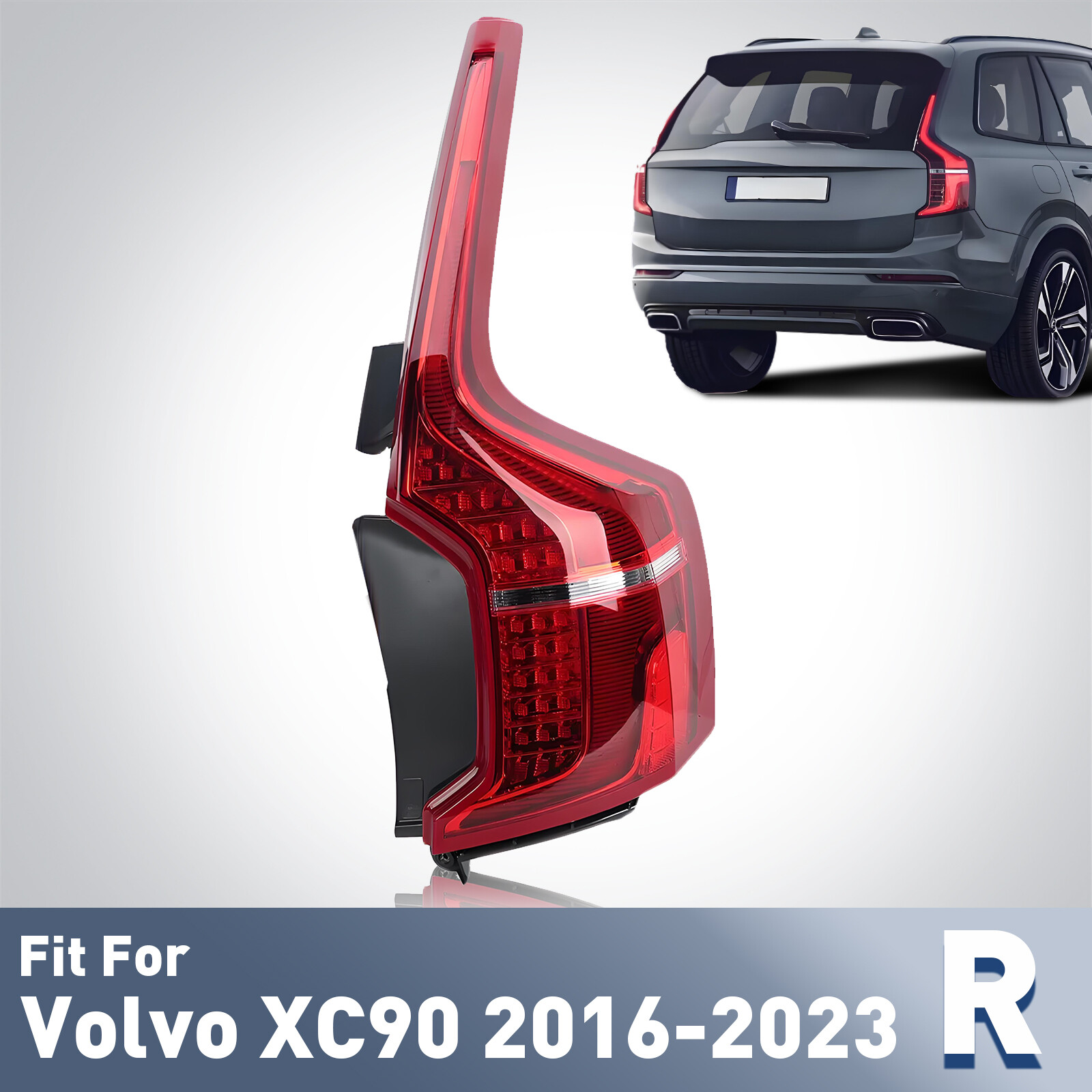 LED Rear Outer Tail Light For 2016-2023 Volvo XC90 Brake Lamp Passenger Side