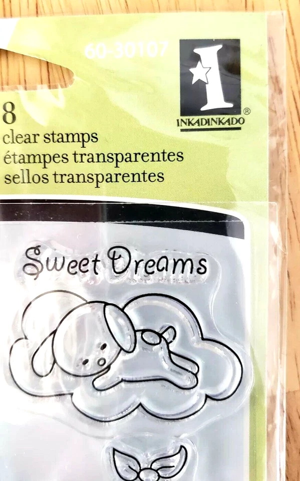 ¡NUEVO! Juego de sellos transparentes Inkadinkado ~ BABY LOVE ~ niño o niña bebés niños Foto 2 de 4