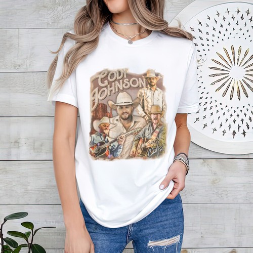 Vintage Cody Johnson Shirt, The Leather Tour 2024 Shirt - 第 2/3 張圖片