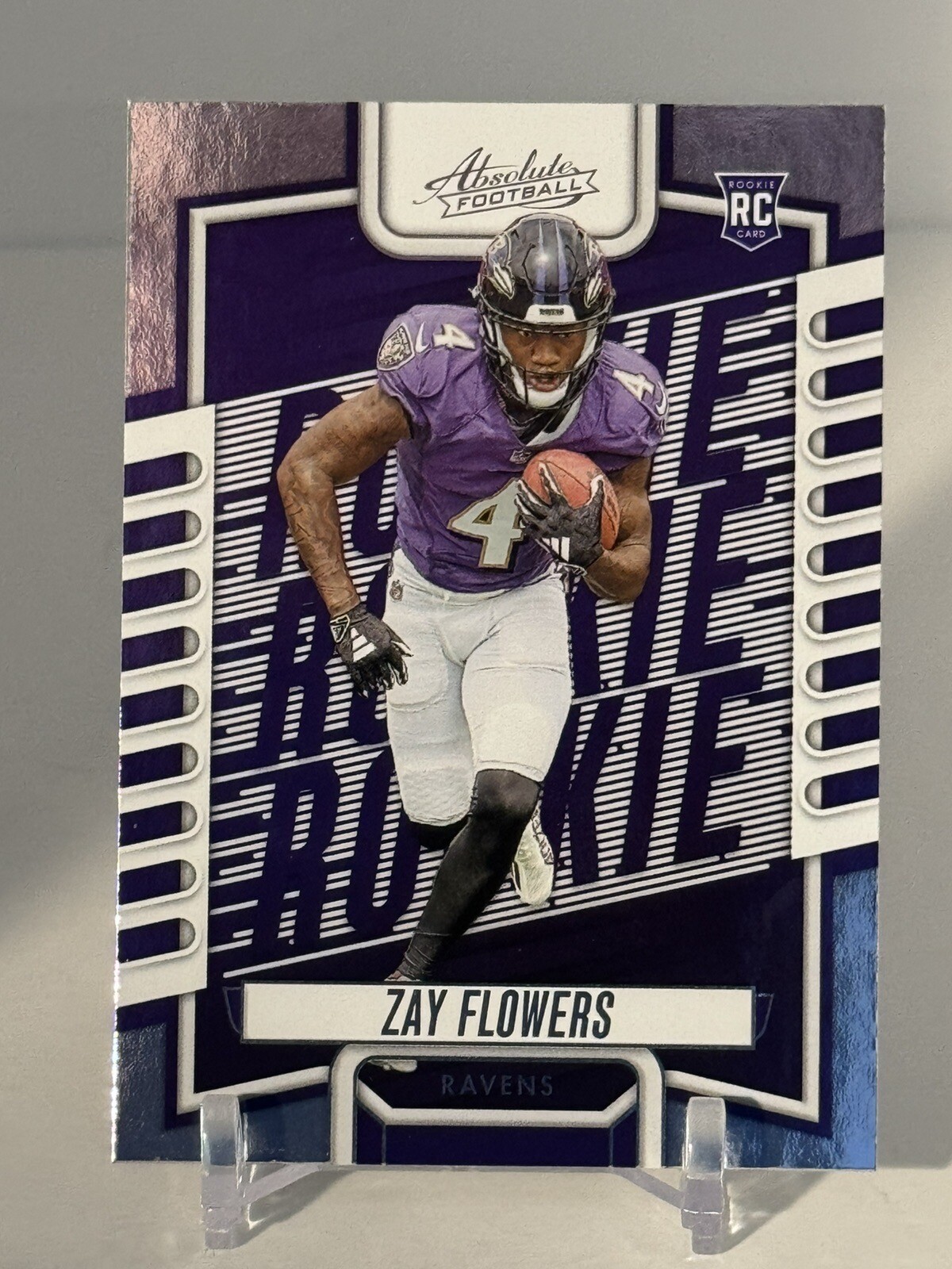 Zay Flowers 2023 Panini Absolute Football Rookie RC #111 Baltimore Ravens. A867