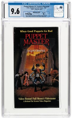 SEALED, Puppet Master III: Toulon's Revenge, VHS, CGC [9.6/A+], US