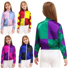Girls Horse Riding Zipper Jacket Fancy Costume Top Halloween Masquerade Coat