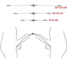 Male Penis Plug Urethral Sounding Penis Dilator Silicone Urethra Both End Plug