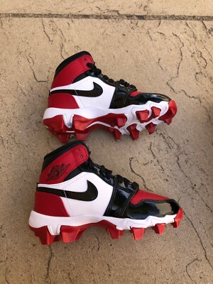 Youth 12C Nike Jordan 1 Mid HF6883-601 Cleats Baseball Football