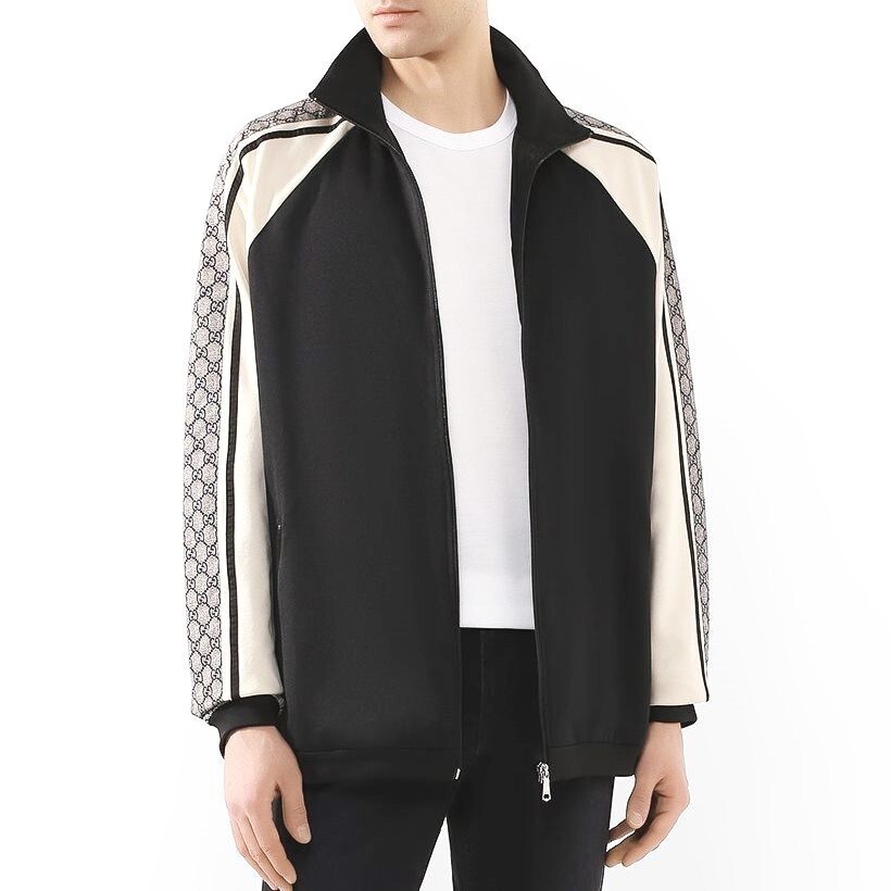 GUCCI 545601 Oversize Technical Jersey Track Jacket Raglan GUCCI 545601 Oversize Technical Jersey Track Jacket Raglan