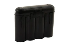 Powertron 3 Pack Aa/aaa / Cr123a Black Battery Holder Storage Cases