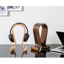 Holz Kopfhörerhalter Kopfhörer Ständer Headset Stand Halterung Walnuss o. Eiche – Bild 3