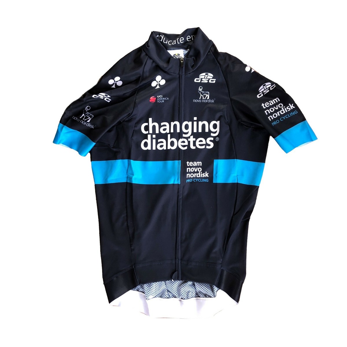 team novo nordisk 選手支給品　サイクルジャージ　ワンピース New 2021 Men's GSG Team Novo Nordisk SS Team Jersey, Black, Size