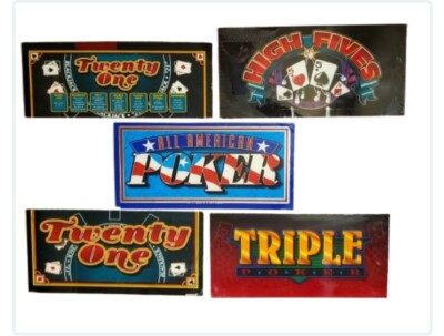 Casino Slot Machine Glass Lot Frame Them Up Great For Man Cave Or Bar