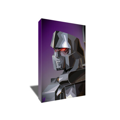 Transformers G1 MEGATRON Poster Abstract Vector Pop Art on CANVAS Print