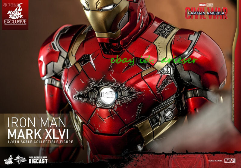 Hot Toys 1/6 Mms608d42 Iron Man Mk46 Captain America:Civil