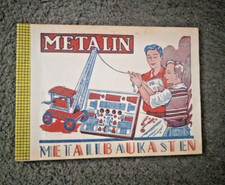Vintage Metalin Spain Erector Era Construction Set Instruction Manual