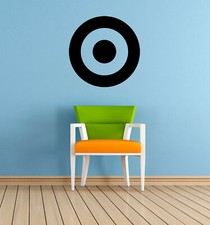Large Target, Bullseye Vinyl Wall Art Sticker Decal Mural. Mirror, Window