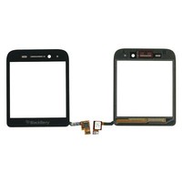 Original Blackberry Q5 Touchscreen Glas Scheibe Digitizer Kleber Black Schwarz