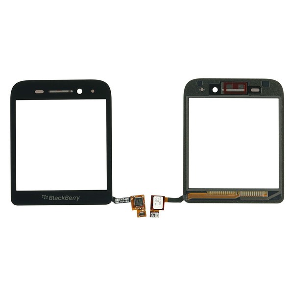 Original Blackberry Q5 Touchscreen Glas Scheibe Digitizer Kleber Black Schwarz-image