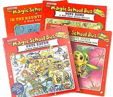 Scholastic's The Magic School Bus Lot 4 Paperback Books 1995