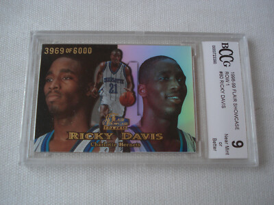 RICKY DAVIS 98/99 Flair Showcase #80 RC Graded BCCG 9