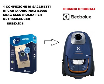 10 Sacchetti Aspirapolvere In Microfibra Compatibili AEG Electrolux, Modello E200S E201S, Filtro Multistrato Ad Alta Efficienza