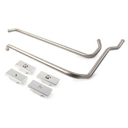 Stainless Heater Lines + Clamps Kit Fit Dodge 1989-1998 Vehicles With 12V Engine - Picture 6 of 11