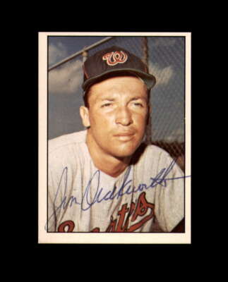James Duckworth Hand Signed 1978 TCMA 60's Washington Senators Autograph