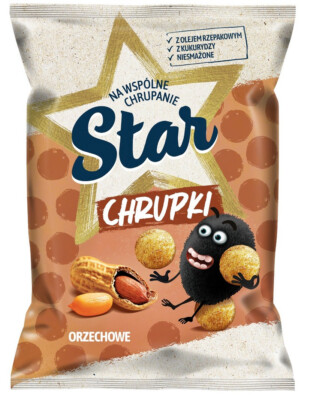   STAR CHIPS - PEANUT FLAVOUR - LIMITED - 125G - ORIGINAL CORN CHIPS   