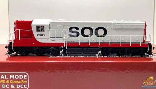 HO BROADWAY LIMITED 2416 EMD SD9 SOO # 2381 DC DCC SOUND PARAGON 2 | Zustand: Used