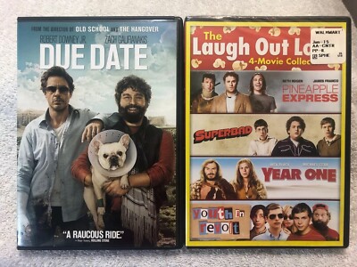 5 Comedies- Due Date, New- Pineapple Express, Superbad, Year One, Youth n Revolt