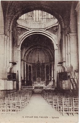 Spanien Katalonien Catalunya Sant Cugat Del Valles - Iglesia Alte Postkarte