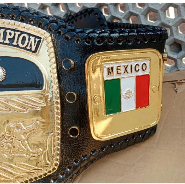 Cinturón Campeonato Mundial de Lucha Peso Pesado Globo Cúpula NWA 6MM ZINC placas Foto 4 de 4
