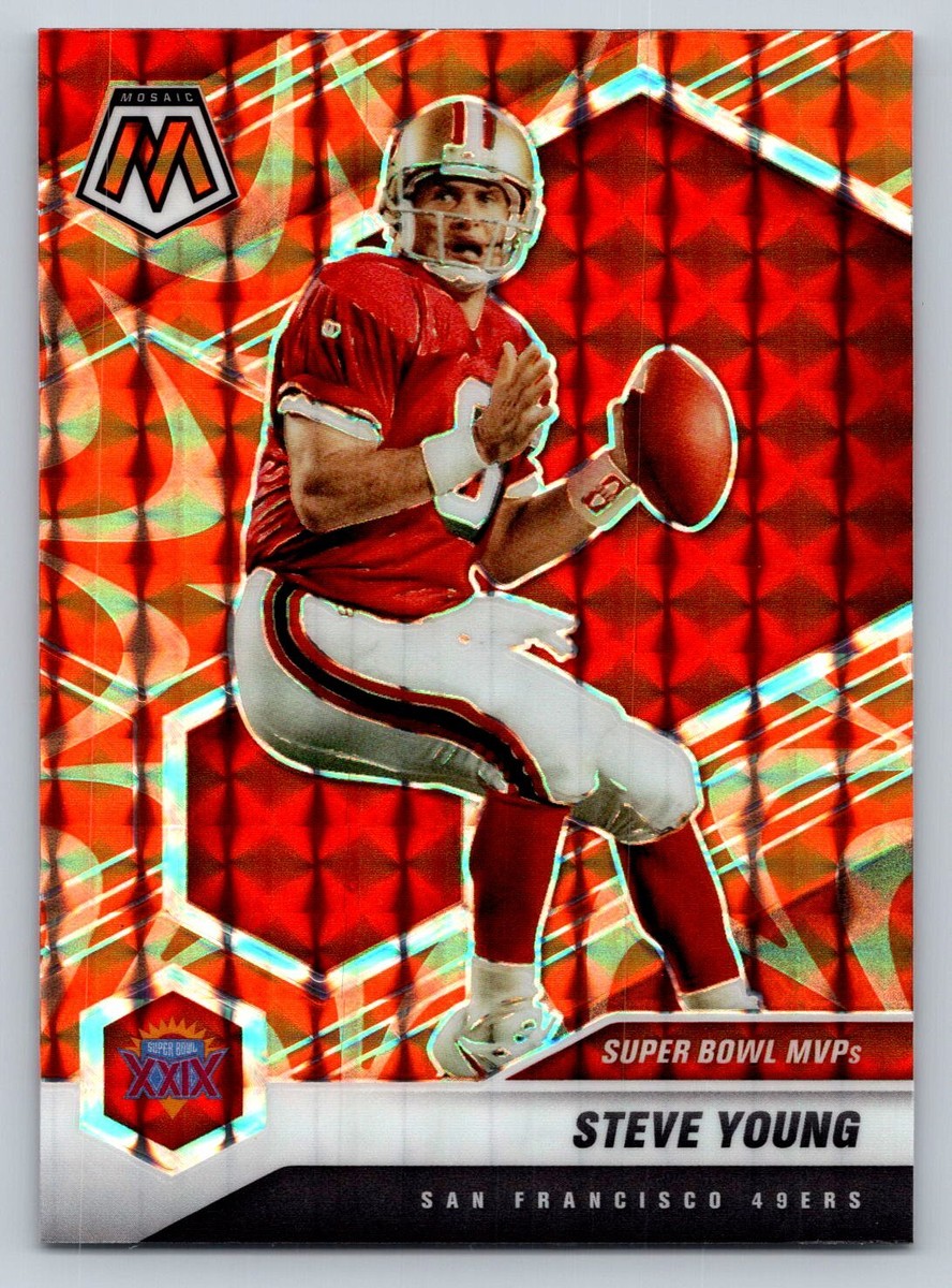 2021 Panini Mosaic #299 Steve Young 49ers Prizm Reactive Orange | eBay