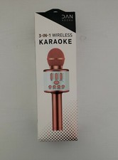 BONAOK Wireless Bluetooth Karaoke Microphone  3-in-1 Portable Handheld 