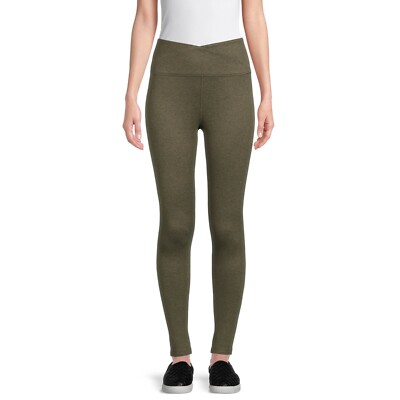 Avia Women's Mid-Rise Fashion Crossover Legging,SIZE:2XL(20)