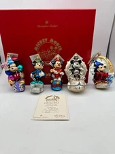 Set of 5 Christopher Radko Mickey's 70 Happy Years Deluxe Box 1351 of 1928