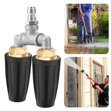 Dual Turbo Nozzle 360° Rotating 4000 PSI for Pressure Washer 1/4" Quick Connect