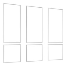 Uimoso Waterproof Wall Molding Set, 3 Pieces, 24x54 & 24x24 in Accent Trim