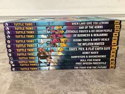 Tuttle Twins 1-12 Book Set Graphic Novel Freedom Liberty History Economy