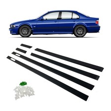 Türleisten Zierleisten schwarz matt passt für BMW 5er E39 Limousine Touring +M