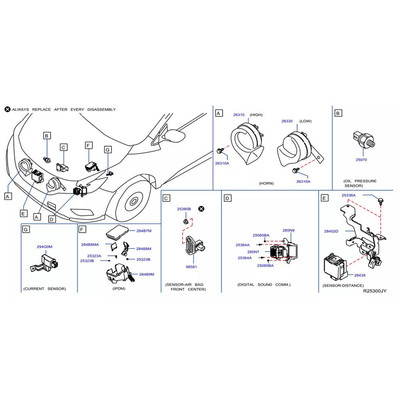 Tempomat Abstandsradarsensor für Nissan Altima 2015-2018