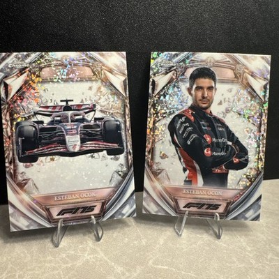 Esteban Ocon Diamond 75th Anniversary Topps Chrome F1 2025 #D75-13 & #D75-33